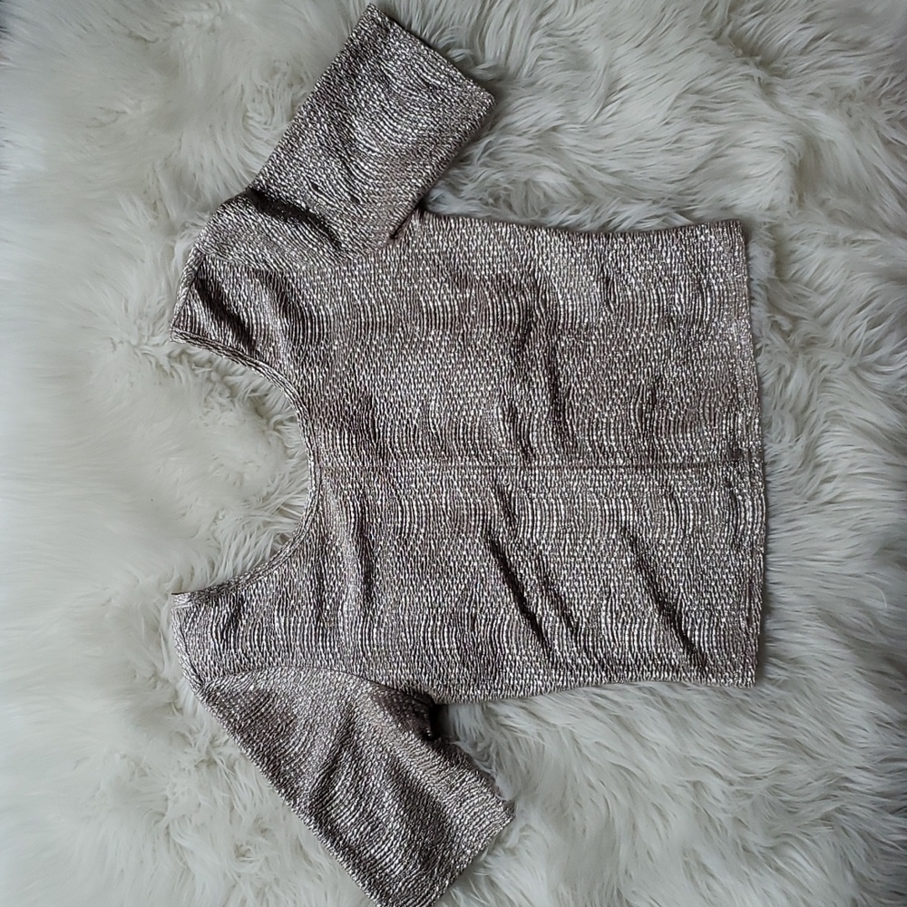 Guess shimmery crop top